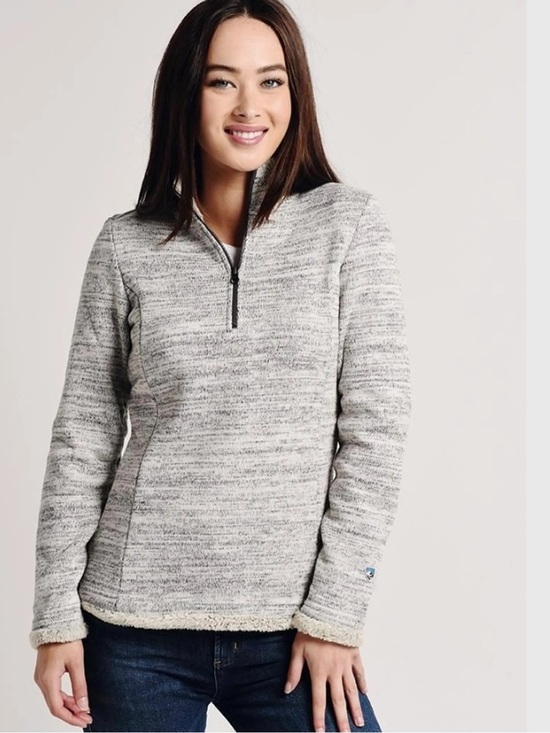 Kuhl Jackets & Blazers - KUHL Alaska Quarter Zip Fleece Pullover Sweatshirt Women's Medium Gray